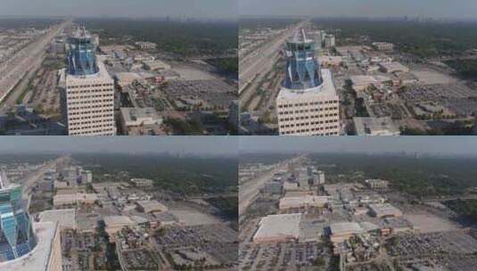 德克萨斯州休斯顿纪念城购物中心地区的航拍。这段视频是在4k拍摄的，以获得最佳图像高清在线视频素材下载