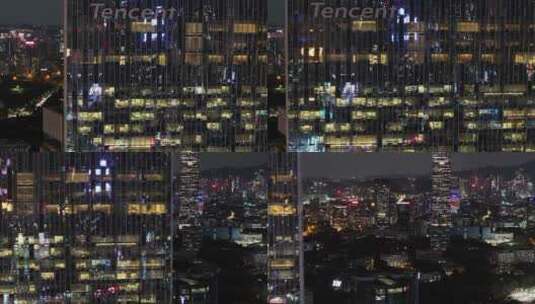腾讯滨海大厦4K航拍高清在线视频素材下载