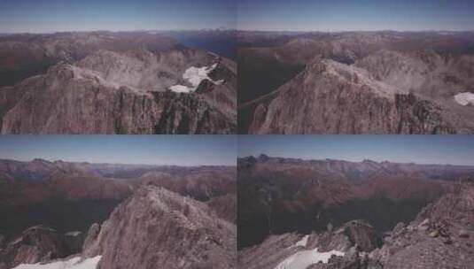 南阿尔卑斯山的布鲁斯特峰高清在线视频素材下载