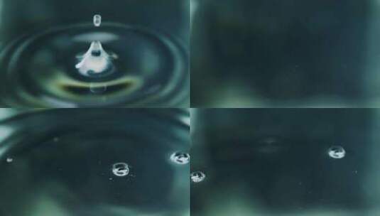 水滴水面涟漪波纹高清在线视频素材下载