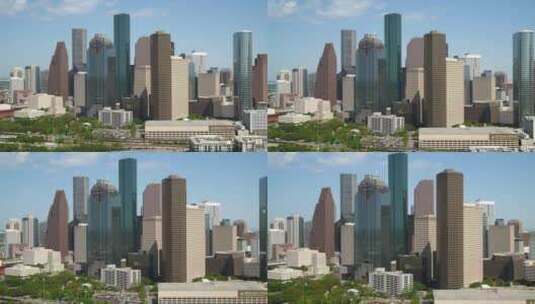 休斯顿市中心的天线高清在线视频素材下载