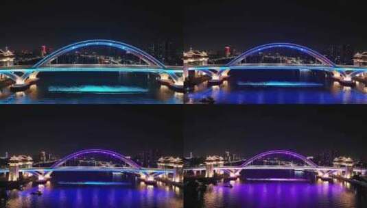 揭阳进贤门大桥夜景高清在线视频素材下载