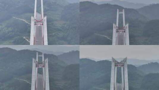 贵州清水河大桥航拍空镜高清在线视频素材下载