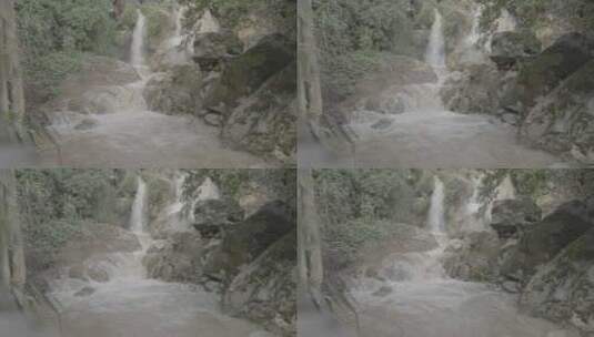 云南屏边白河镇溪流瀑布高清在线视频素材下载
