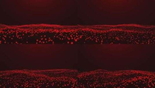 红色粒子高清在线视频素材下载