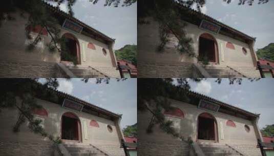 山西唐代古建佛光寺大门特写-2高清在线视频素材下载