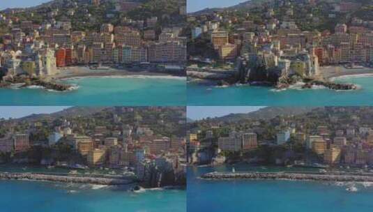 意大利，海洋， Camogli，海高清在线视频素材下载