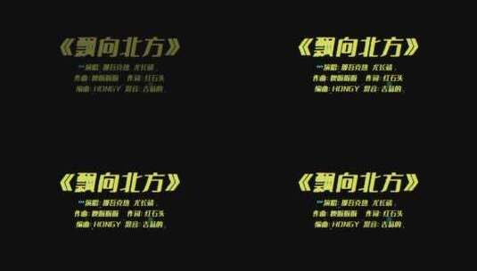 酷炫mv歌词字幕2款AE模板高清AE视频素材下载