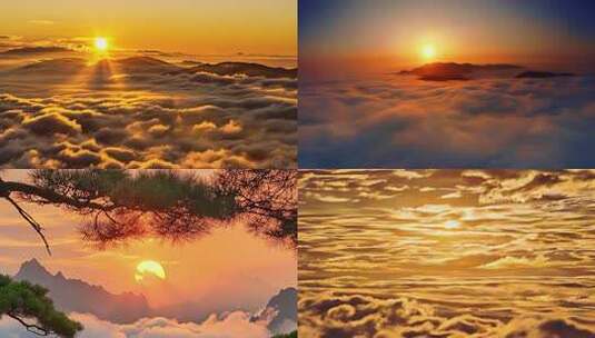 云海日出大气磅礴高清在线视频素材下载