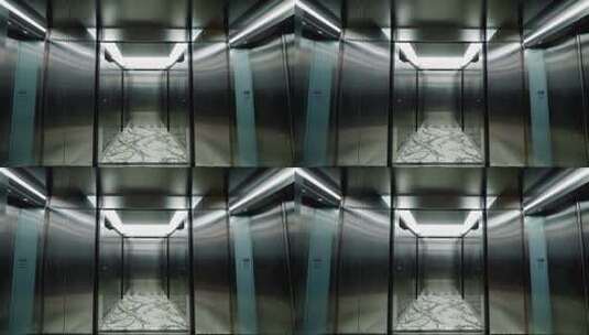 现代电梯内部全景高清在线视频素材下载