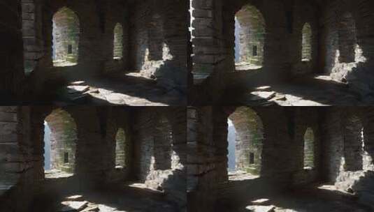 古长城万里长城航拍云海长城日出长城云雾高清在线视频素材下载