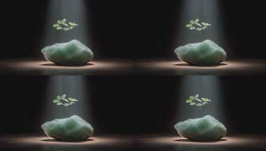 岩石之上顽强生长的小树苗象征希望高清在线视频素材下载