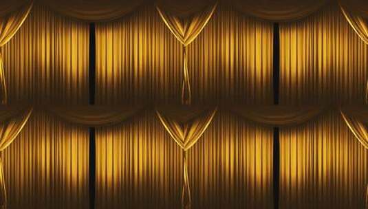 金色幕布拉开带通道高清在线视频素材下载