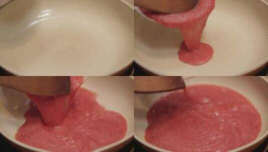 平底锅熬番茄酱 (3)高清在线视频素材下载