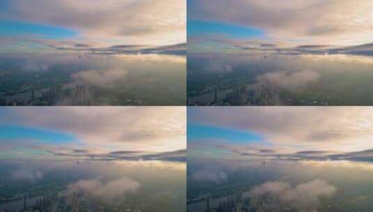 云海里的广州高清在线视频素材下载