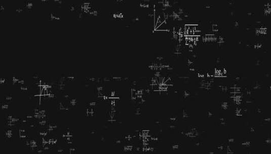 数学公式掉落视频3-带alpha通道高清在线视频素材下载