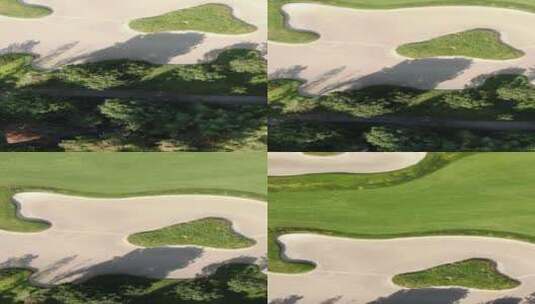 城市航拍云南昆明滇池高尔夫球场高清在线视频素材下载