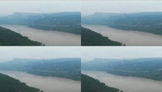 航拍雄伟壮观长江三峡风光竖屏高清在线视频素材下载