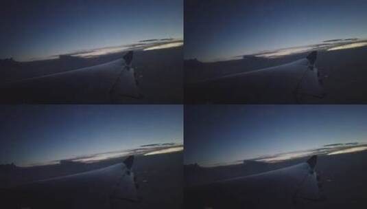 飞机 机舱 飞机窗 天空 飞翔高清在线视频素材下载