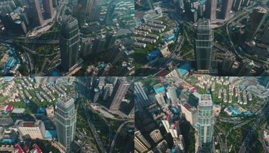 俯瞰城市实拍4K高清在线视频素材下载