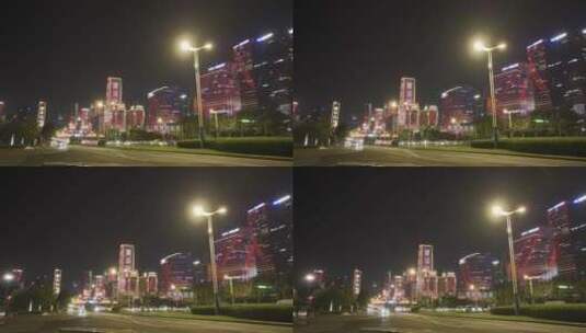 城市灯光秀高清在线视频素材下载