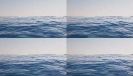 蓝色水面波纹背景循环动画3D渲染高清在线视频素材下载