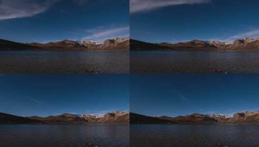 西藏川西风光雪山姐妹湖延时高清在线视频素材下载