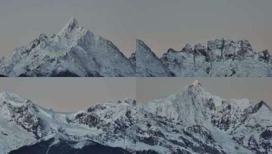 壮观的梅里雪山高清在线视频素材下载