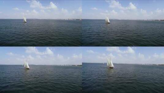 帆船航海扬帆起航远航励志梦想征程24高清在线视频素材下载