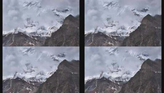常年积雪的冰川高清在线视频素材下载