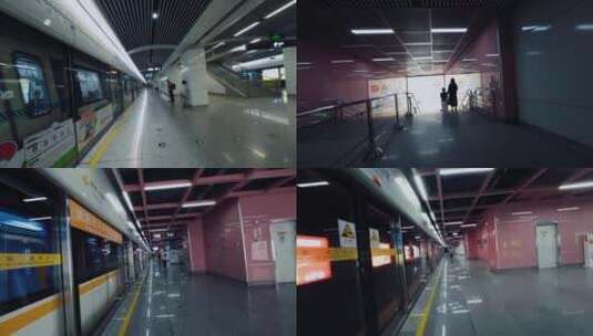 宁波地铁延时风光高清在线视频素材下载