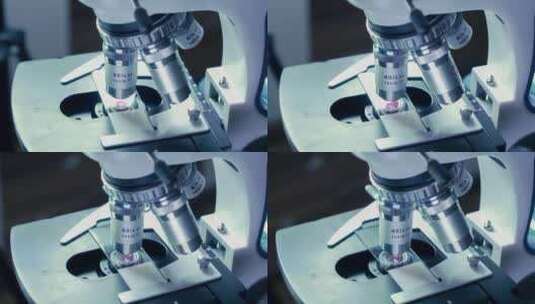 实验室显微镜微生物学研究概念高清在线视频素材下载