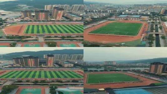 竖屏中国贵州榕江县村超比赛球场高清在线视频素材下载
