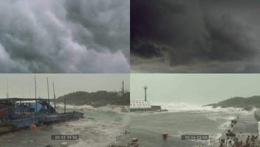 台风来之前自然现象高清在线视频素材下载