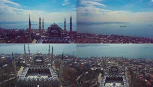土耳其伊斯坦布尔圣索菲亚教堂高清在线视频素材下载