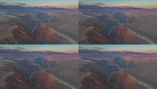 4K新疆安集海大峡谷高清在线视频素材下载