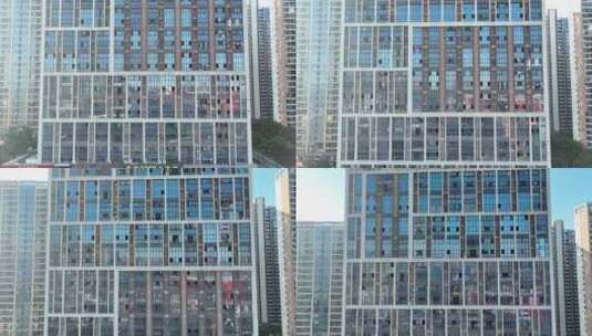 城市写字楼航拍公寓楼城市高楼大厦建筑风光高清在线视频素材下载