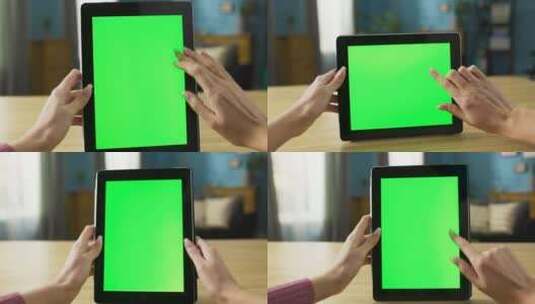 平板电脑绿屏扣像高清在线视频素材下载