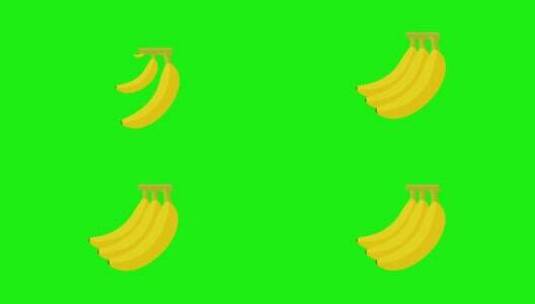 香蕉背景动画高清在线视频素材下载