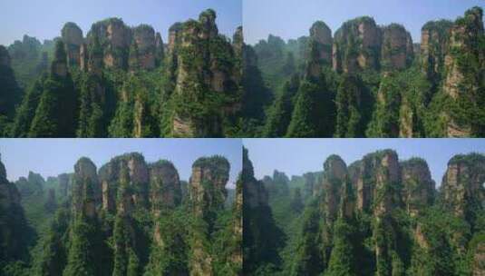 张家界武陵山中国地理地质地貌高清在线视频素材下载