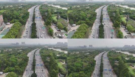 广州海珠区城市交通高清在线视频素材下载