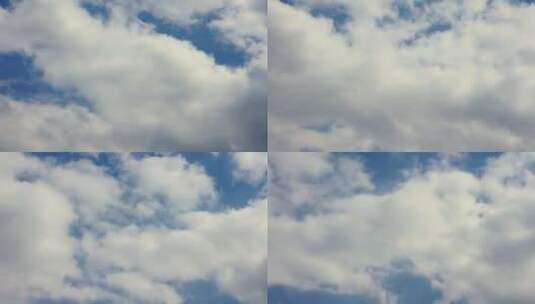 多云天气蓝天白云延时拍摄高清在线视频素材下载
