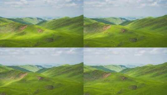 8K连绵的草原光影变幻 新疆库尔德宁高清在线视频素材下载