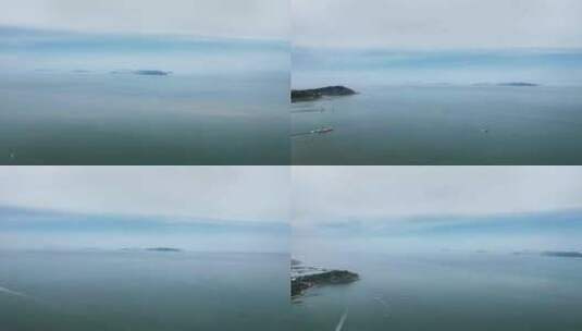 海上岛屿蓝色海洋航拍高清在线视频素材下载