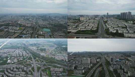 江苏苏州城市交通航拍高清在线视频素材下载