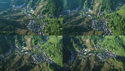 浙江杭州西湖西湖风景名胜区龙井村航拍5高清在线视频素材下载