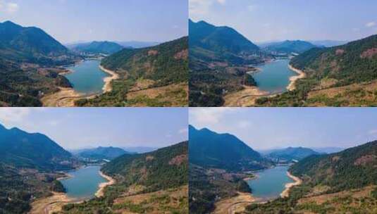 广州从化流溪河国家森林公园延时摄影航拍高清在线视频素材下载