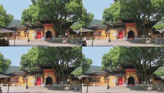 苏州常熟虞山宝岩禅寺建筑风光高清在线视频素材下载