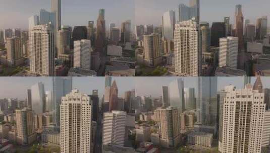 休斯敦，城市，风景，无人机高清在线视频素材下载