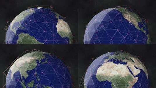 科技地球三位渲染金融全球高清在线视频素材下载